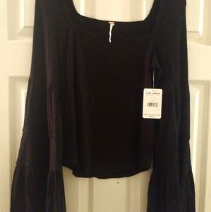 New Free People black maiden top M